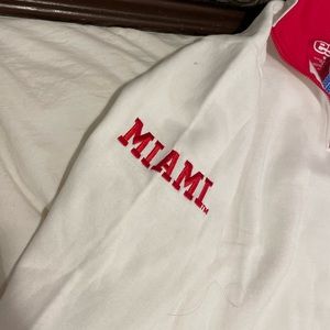 Miami of Ohio 3/4 zip sweatshirt. Size Medium